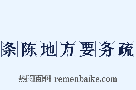 条陈地方要务疏是什么意思的图片